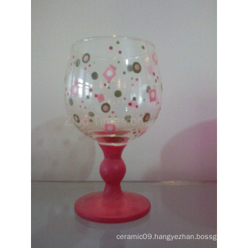 Glass Handpainted Candle Holder (TS015-02)